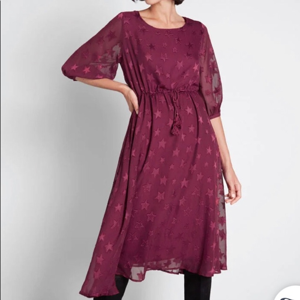 NWT ModCloth Wish Upon A Star A-Line Dress